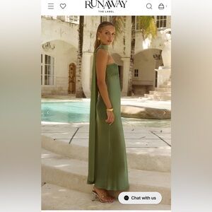 Runaway the label Elsa maxi scarf dress